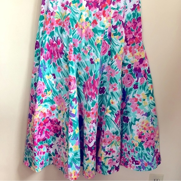 Vintage floral off the shoulder dress - Picture 7 of 10